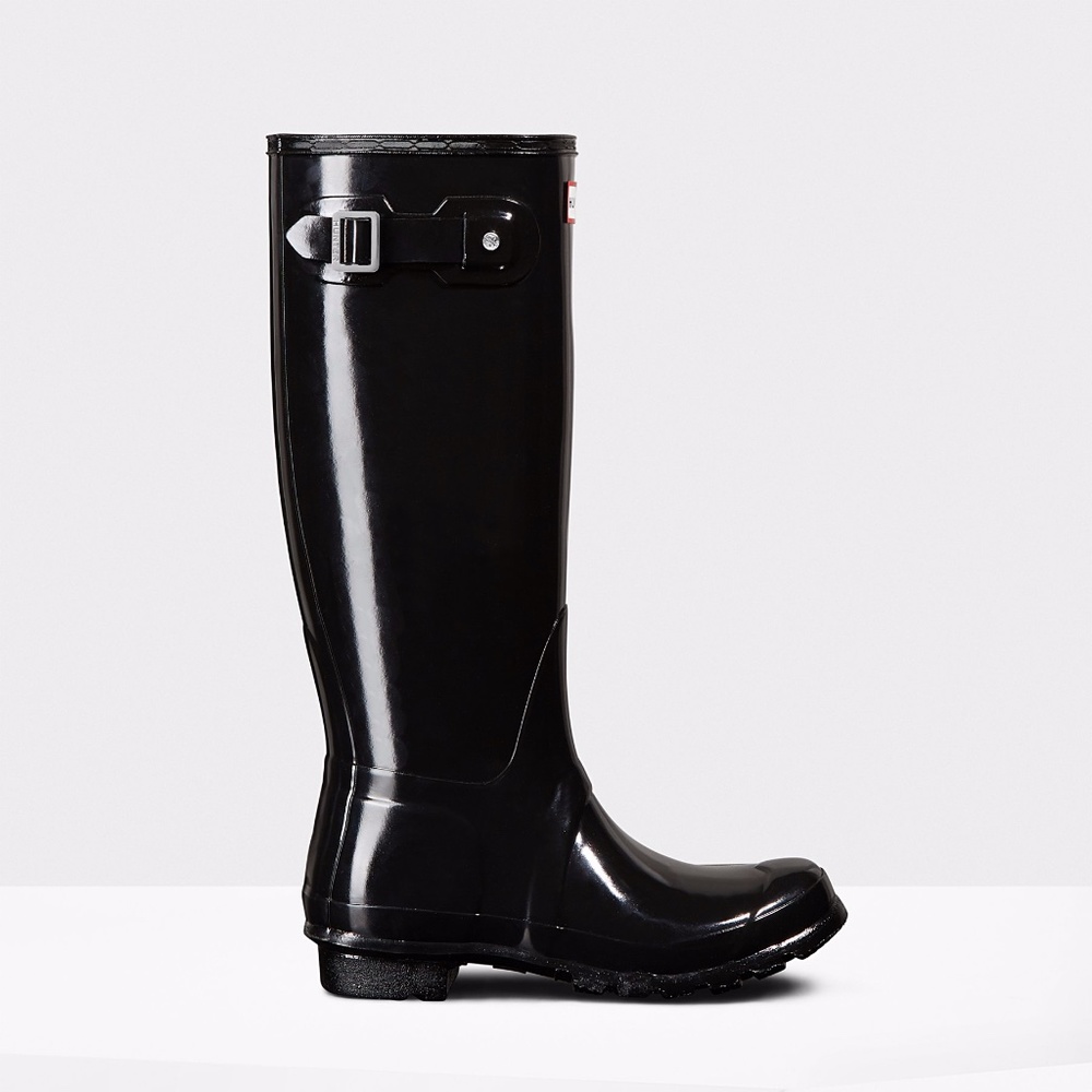 HUNTER Original Tall Gloss Rainboots - Picture 2 of 8